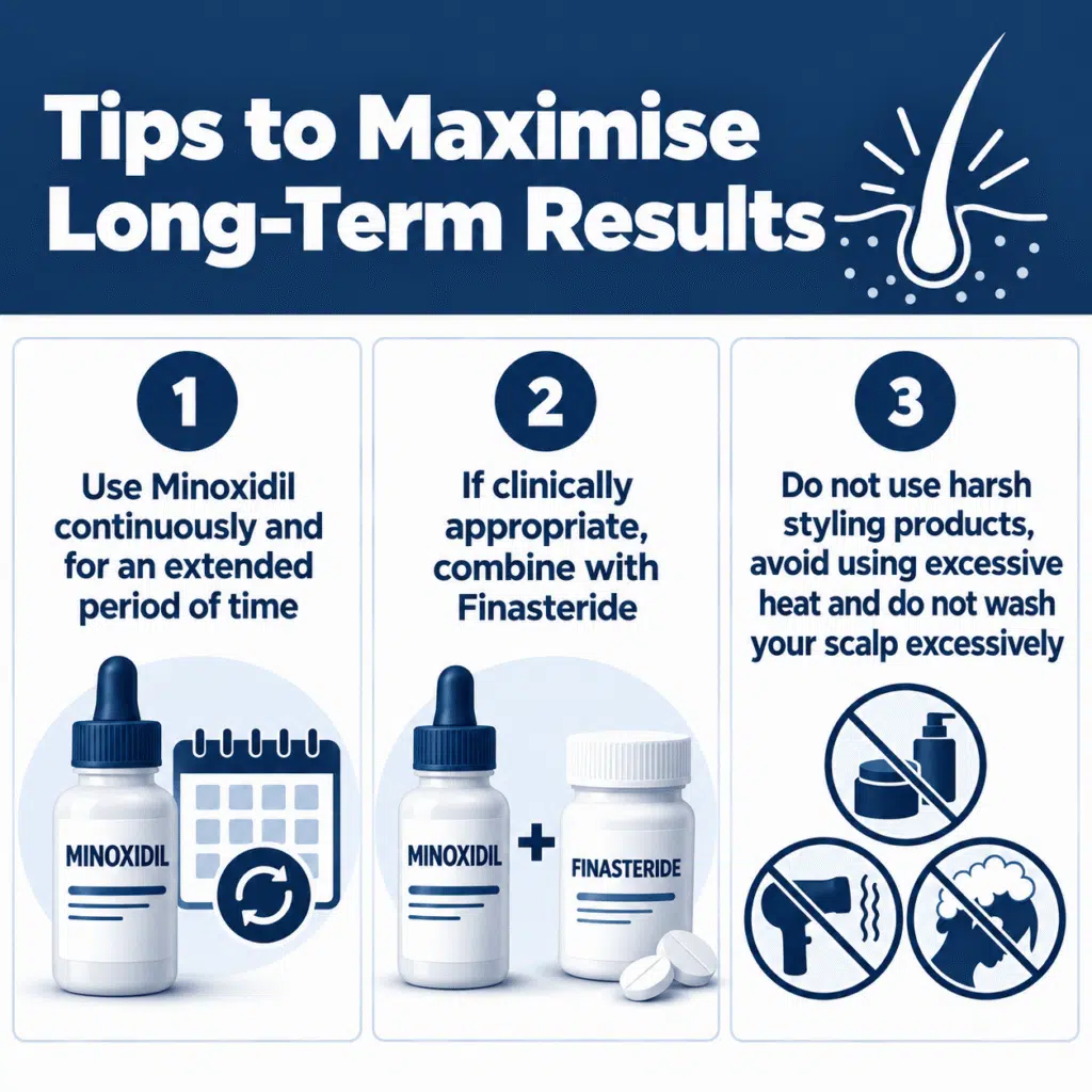 Maximise long-term Minoxidil results